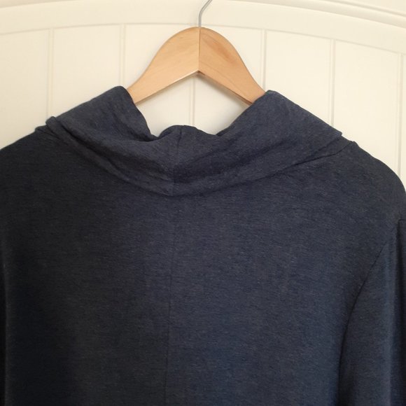 Chico's CoziSoft Cowl-Neck Side-Button Tunic Blue Size 3/Size XL/Size 16 - Picture 6 of 11